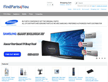 Tablet Screenshot of findparts4you.com